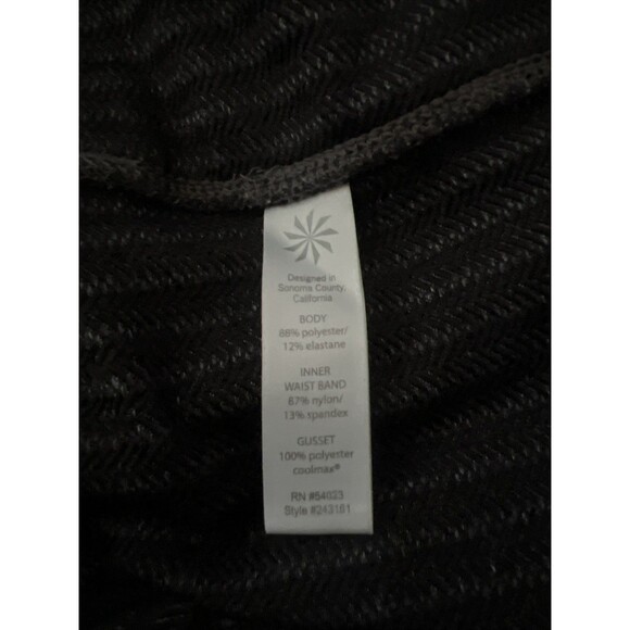 Athleta Sly Drifter Leggings Zipper Pockets Herringbone Black White Size Medium - Picture 8 of 13